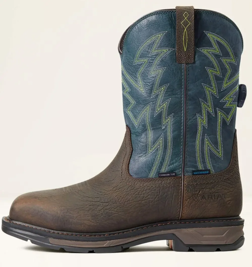 Ariat WorkHog XT BOA Waterproof Carbon Toe Work Boot Size 11 Wide Square Toe NIB